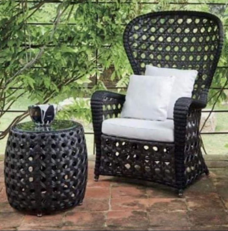 Rattan Coffee Set (1 Chair with Table)