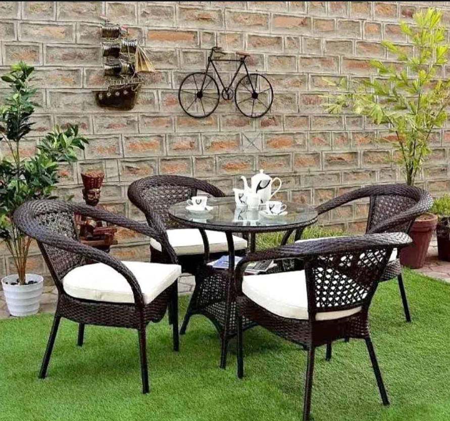 Rattan Dining Set (4 Chairs with Table)