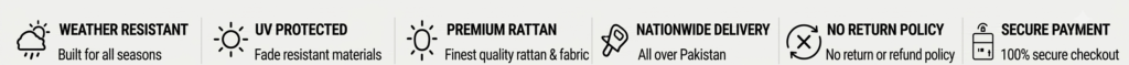 PREMIUM RATTAN NATIONWIDE AND WEATHER RESISTANT DELIVERY