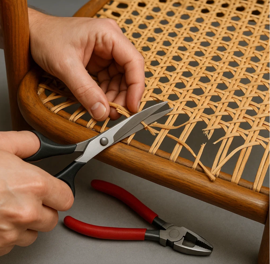 Fix Loose Synthetic Rattan Weave DIY: Easy 4-Step Repair fix loose synthetic rattan weave diy