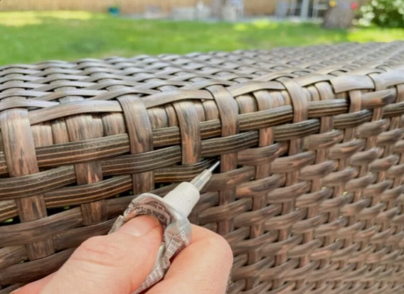 Fix Loose Synthetic Rattan Weave DIY: Easy 4-Step Repair fix loose synthetic rattan weave diy