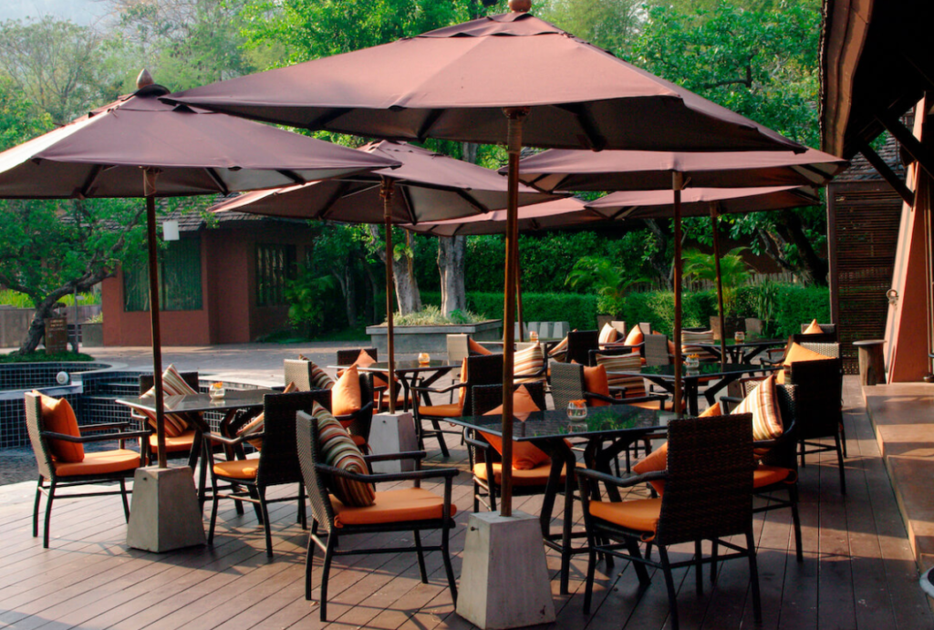 commercial synthetic rattan furniture for cafes