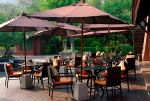 commercial synthetic rattan furniture for cafes