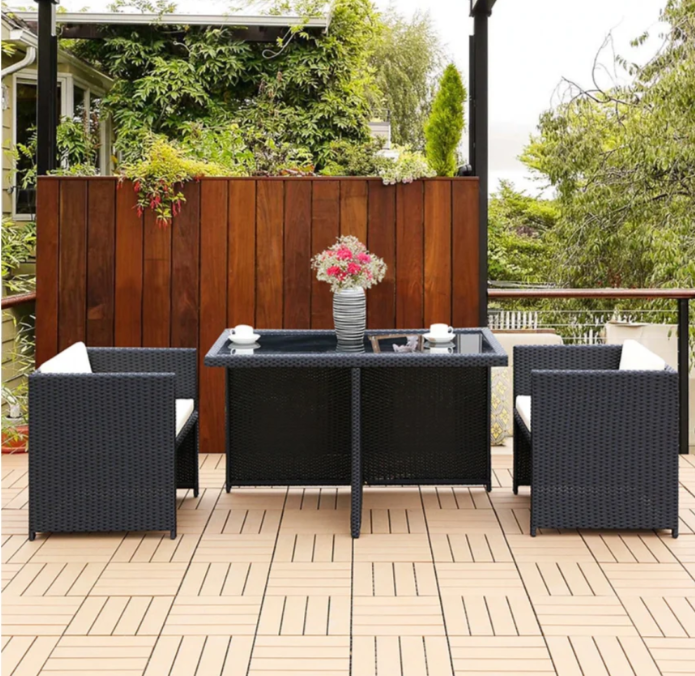 commercial synthetic rattan furniture for cafes